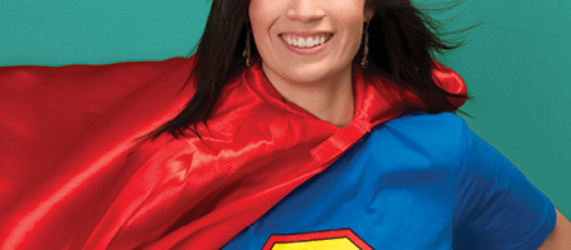 woman dressed as a superhero